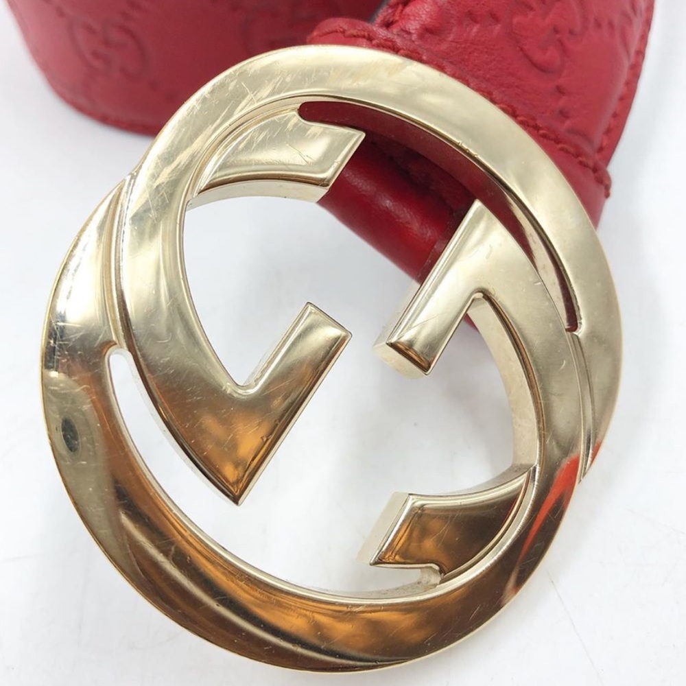 ♥️♥️Red Leather Gucci Belt♥️♥️